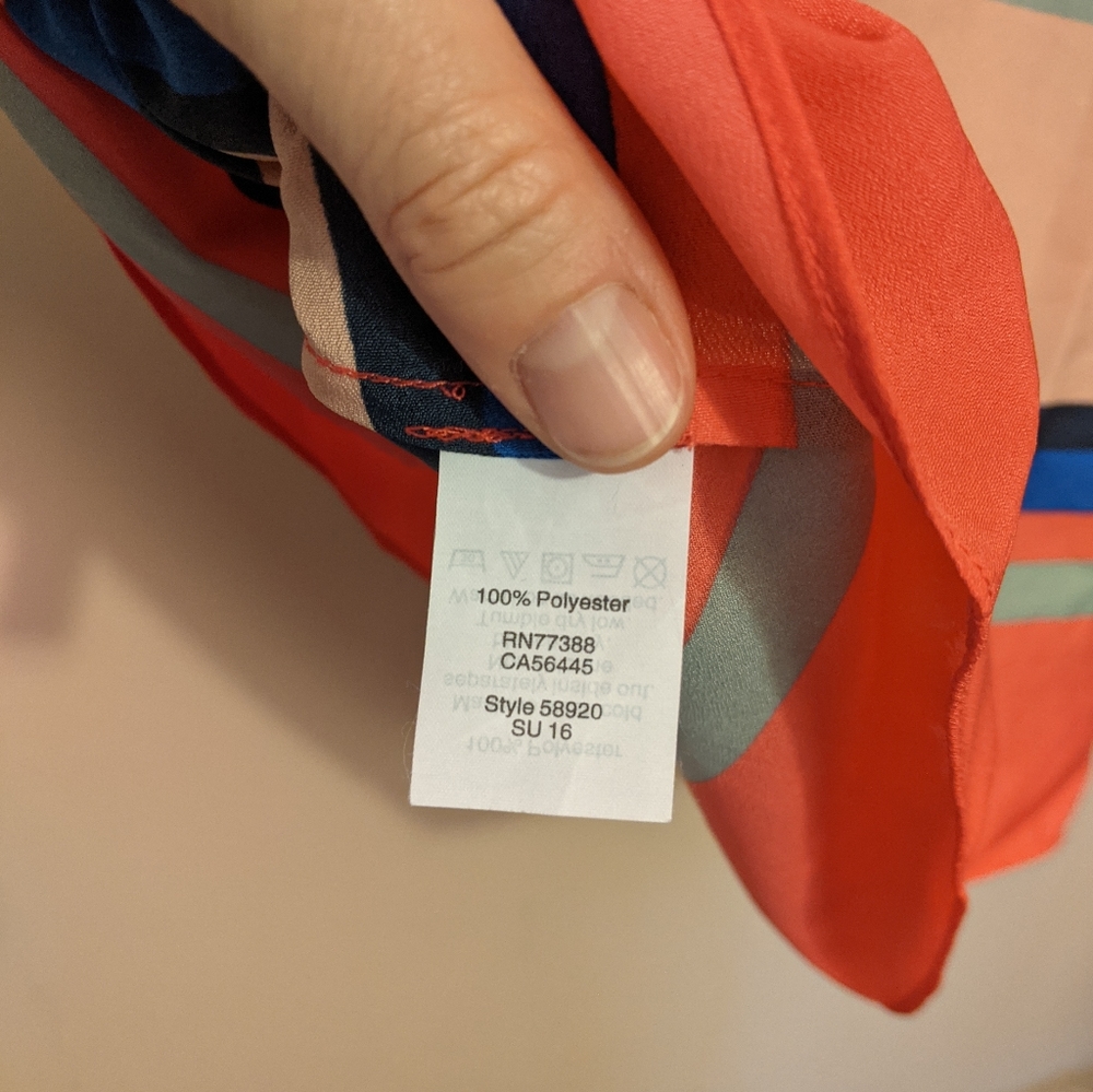 J. Crew Striped Racerback Blouse - Picture 7 of 7